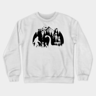 Bigfoot Loch Ness Monster And Aliens Crewneck Sweatshirt